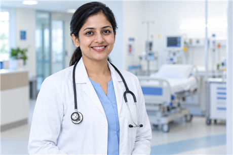A healthcare professional